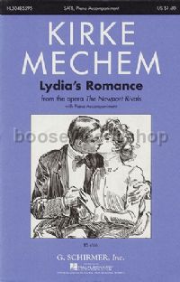 Lydia's Romance From The Newport Rivals - SATB & Piano