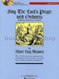 Sing The Lord's Prayer With Orchestra in C Medium Voice (Book & CD)
