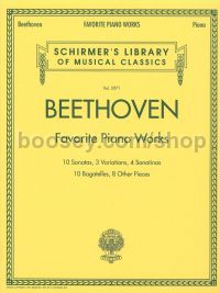 Schirmer'S Library Of Musical Classics Beethoven Favorite Piano Works