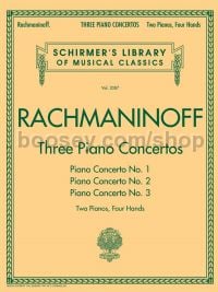 Three Piano Concertos Nos. 1, 2 & 3 (2 Pianos 4 Hands Score)