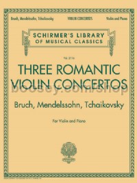 Three Romantic Violin Concertos for violin & piano