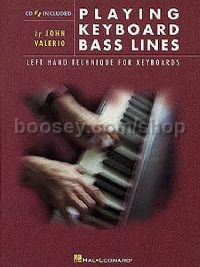 Playing Keyboard Bass Lines Valerio piano/Kybd (Book & CD)