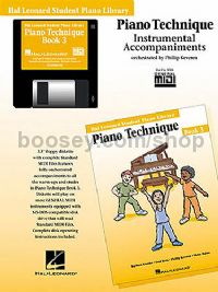 Hal Leonard Student Piano Library: Piano Technique Instrumental Accompaniments 3 (General MIDI)