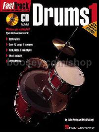 Fast Track Drums 1 (Book & CD)