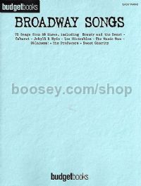 Budget books broadway songs easy piano