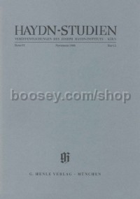 Haydn-Studien Band 6 Heft 2 (November 1988)