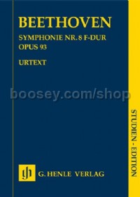 Symphony no. 8 in F major Op. 93 (Orchestral Study Score)