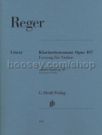 Clarinet Sonata Op. 107 - Edition for Violin