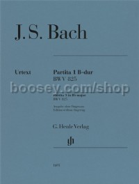 Partita no. 1 B flat major BWV 825 without Fingering (Piano Solo)