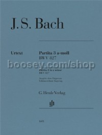 Partita no. 3 a minor BWV 827 without Fingering (Piano Solo)