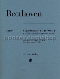 Piano Concerto in E flat major WoO 4 - Urtext Edition, Piano solo (Conductor's Part)