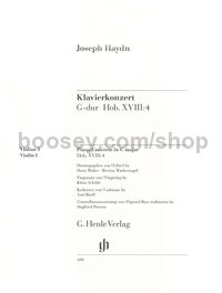 Concerto for Piano in G Major, Hob.XVIII:4 (Violin I Part)