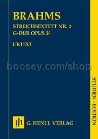 String Sextet no. 2 in G major op. 36 (Study Score)