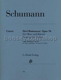 Three Romances, Op.94 arr. for Violin & Piano
