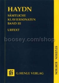 Complete Piano Sonatas Band III (Study Score)
