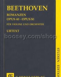 Romances, Opp.40 & 50 (Violin & Orchestra) (Study Score)