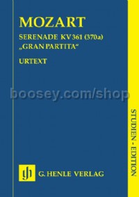 Gran Partita Bb major KV 361 (370a) (Study Score)