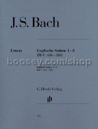 English Suites Nos.1-3, BWV 806-808 (Piano)
