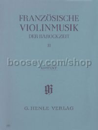 French Violin Music Of The Baroque Era, Vol.II (Violin & Piano)
