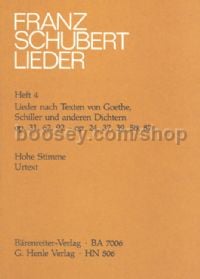 Lieder 4: Goethe & Schiller high
