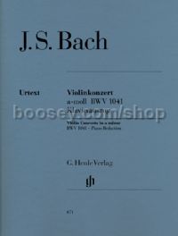 Violin Concerto in A minor BWV1041 (violin & piano)