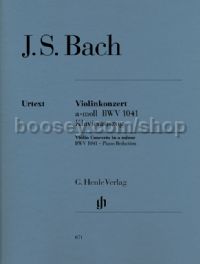 Violin Concerto in A minor BWV1041 (violin & piano)