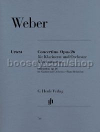 Concertino for Clarinet and Orchestra in Eb Major, Op.26 (Piano Reduction)