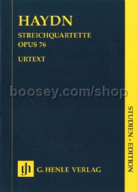 String Quartets, Book X - Op.76/1-6 (Study Score)