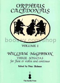 Mcgibbon Sonatas (3) Orpheus Caledonius vol.1 vln