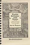 Psalm Refrains and Tones - Choral Book