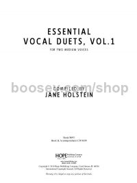 Essential Vocal Duets Vol. 1 - Book (Duet)