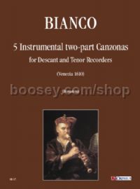5 Instrumental two-part Canzonas for Descant & Tenor Recorders