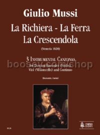 La Richiera, La Ferra, La Crescendola for Descant Recorder, Viol & Continuo (score & parts)