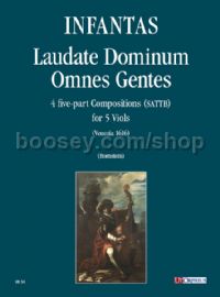 Laudate Dominum Omnes Gentes for 5 Viols (score & parts)
