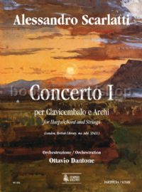 Concerto I for Harpsichord & Strings (score)