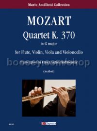 Quartet K. 370 in G major for Flute, Violin, Viola & Cello (score & parts)