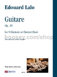 Guitare Op.28 (9 clarinets or clarinet choir score & parts)