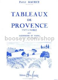 Tableaux de Provence - alto saxophone & piano