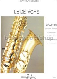 Détaché (staccato) - saxophone solo (score)
