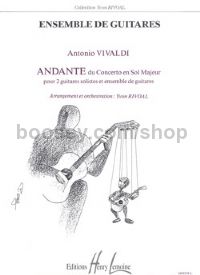Andante (from Concerto in G major) - 5 guitars