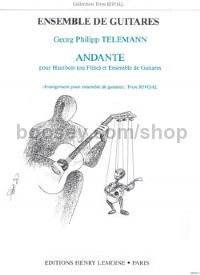 Andante - flute or oboe & 4 guitars