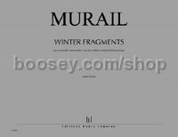Winter fragments - flute, clarinet, violin, cello, piano & electronics (score)