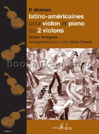 5 Danses latino américaines - violin & piano (or 2 violins) (+ CD)