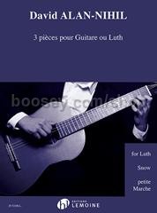 Pièces (3) pour guitare ou luth (Guitar Score)