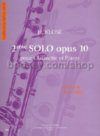 Solo No. 2 Op. 10 - clarinet & piano