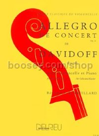 Allegro de concert Op. 11 - cello & piano