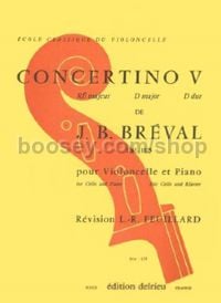 Concertino No. 5 in D major - cello & piano