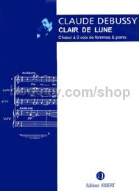 Clair de lune - SSA & piano (vocal score)