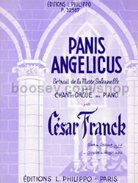 Panis Angelicus - mezzo-soprano or baritone & organ/piano