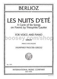 Les nuits d’été Op. 7 High Voice